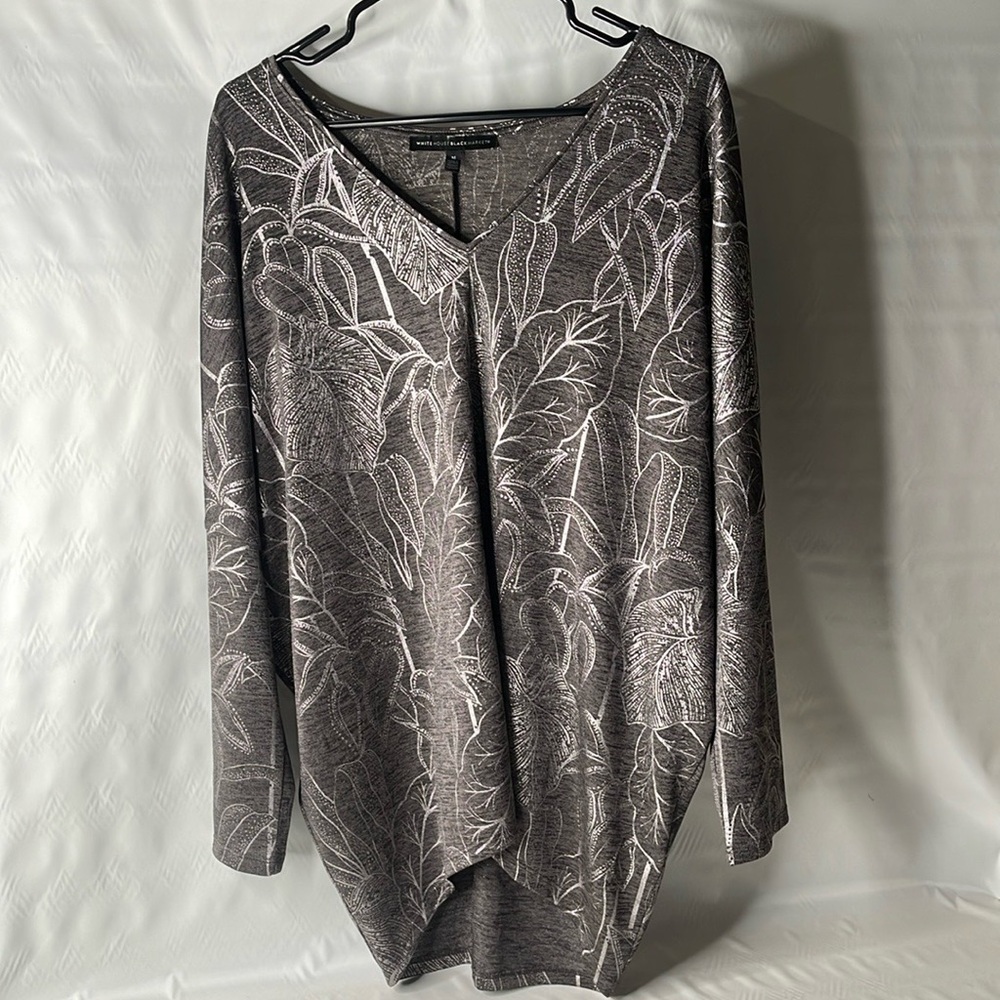 White House Black Market, Long Sleeve Jetsetter Tunic, Medium